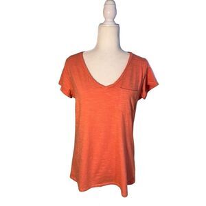 Columbia cotton blend v-neck T